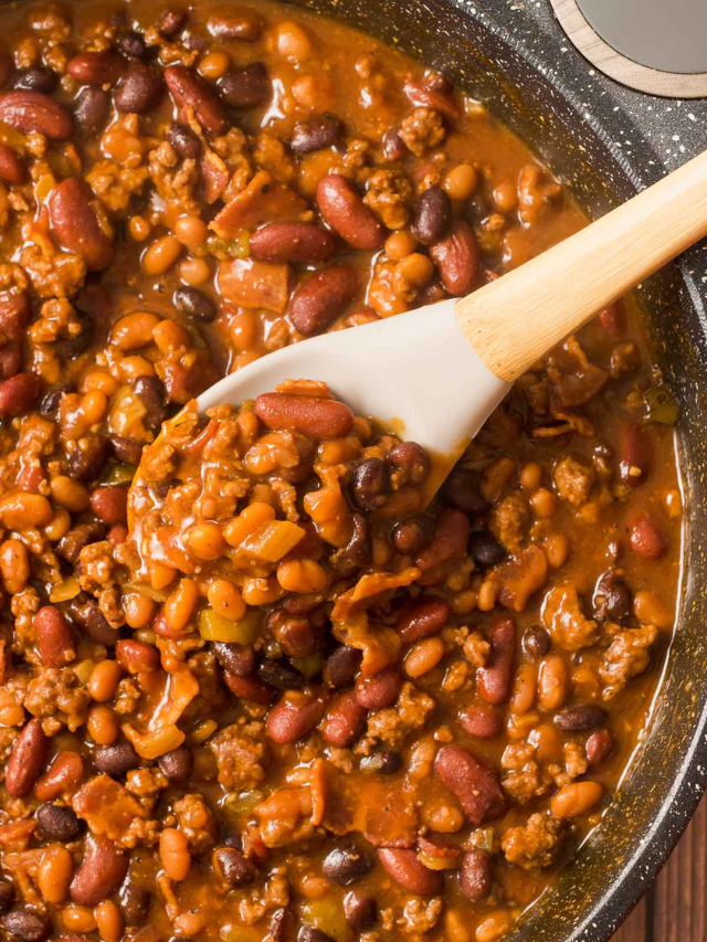 Cowboy Baked Beans with Ground Beef Story
