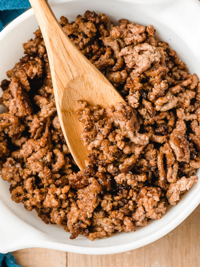 How to Cook Ground Beef Story