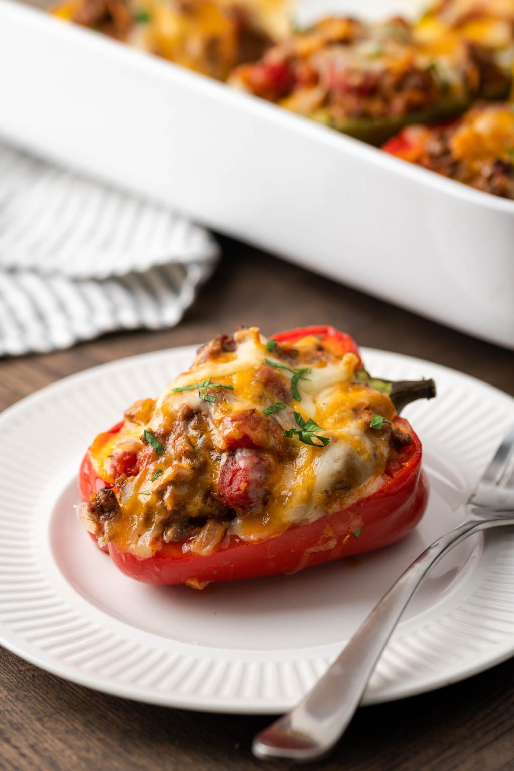 Keto Stuffed Peppers - Ground Beef Recipes