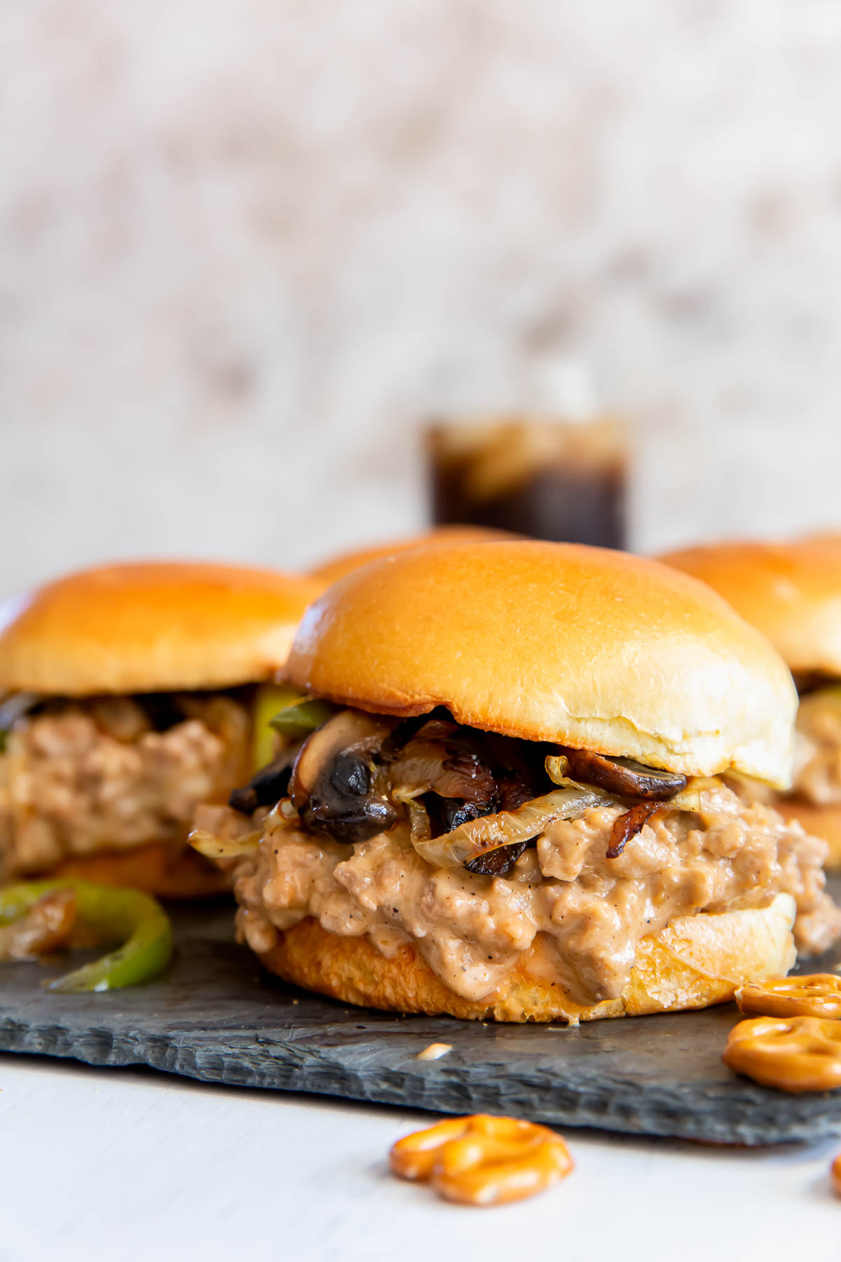 Philly Sloppy Joes sandwiches.